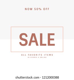 Sale promotion ad poster design template