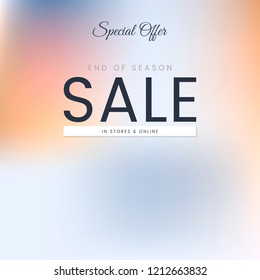 Sale promotion ad poster design template