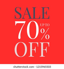 Sale promotion ad poster design template