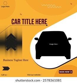 Sale promotion ads for cars graphic background. Social media post web banner. Design template.