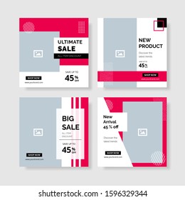 Sale promotion banner template for web and social media post.