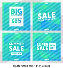 Sale Promotion Banners for Social Media and Digital Marketing