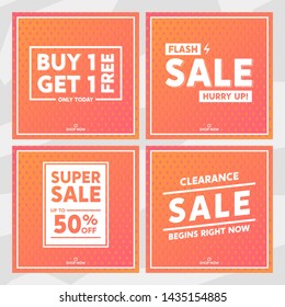 Sale Promotion Banners for Social Media and Digital Marketing