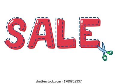 Sale promotion bright color design vector illustration