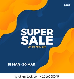 Sale promotion design banner template for social media ads. Editable vector design template advertising.