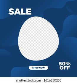 Sale promotion design banner template for social media ads. Editable vector design template advertising.