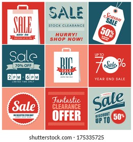 Sale promotion design elements