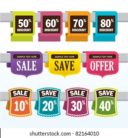 Sale promotion design elements