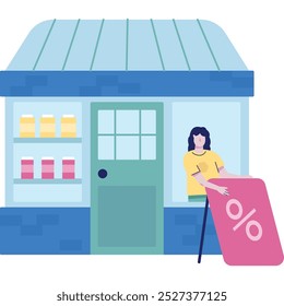 Sale promotion icon web shop discount advertising