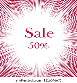 Sale promotion : Mega sale 50%