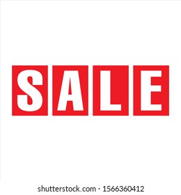 Sale promotion on simple vector design for banner, poster, cutting sticker