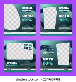 sale promotion social media template banner. Modern social media post vector, fully editable template design.