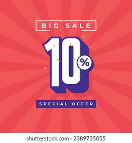 Sale promotional banner with discount label.