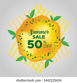 Sale promotional material vector illustration