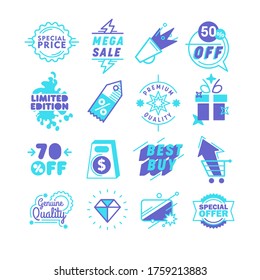 Sale and promotional sticker design