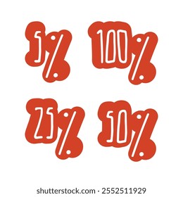 Sale promotions. Set of sale tags and labels. Handwritten lettering. Set of hand-drawn numbers. Marketing offer. Percentage discount. Shopping stickers and badges vector.