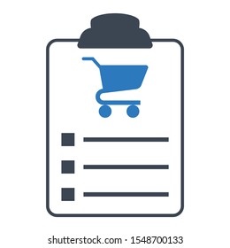 Sale Purchase order list vector Icon design