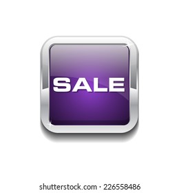 Sale Purple Vector Icon Button