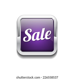 Sale Purple Vector Icon Button