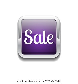 Sale Purple Vector Icon Button