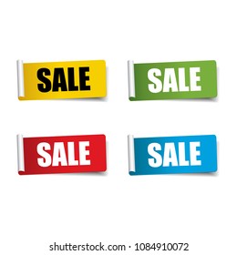 Sale Realistic,Sticker and Tag set -vector illustration 