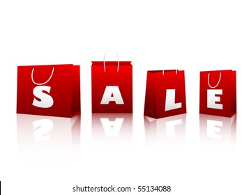 Fondo rojo de venta