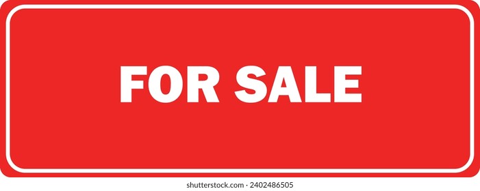 For sale Red Board, sale Counter, Store label