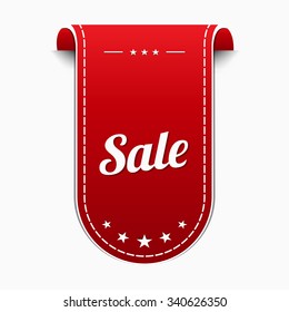 Sale Red Vector Icon Design