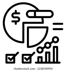 Design des Verkaufsberichts, Vektorgrafik, am besten für Präsentationen