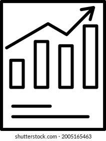 Sale report Linear Vector Icon Design