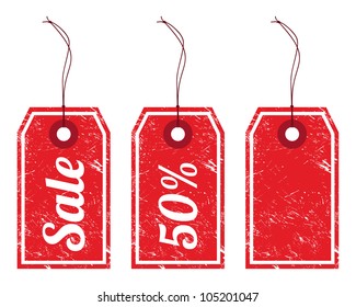 Sale retro price tags