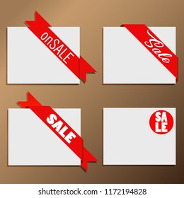 Sale Ribbon Vector