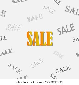 Sale seamless pattern