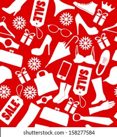 Sale seamless pattern.