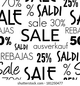 sale seamless pattern