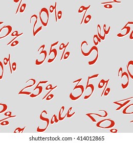 Sale seamless pattern