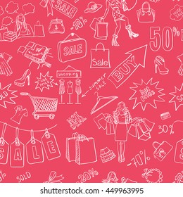 Sale seamless pattern background
