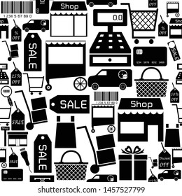sale seamless pattern background icon.