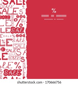 Sale seamless pattern square torn frame background