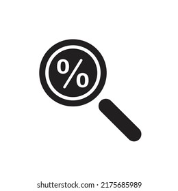 Sale search icon design. vector illustration