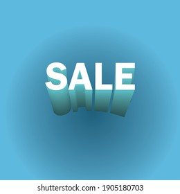 
sale. sell.  colorful 3d illustration. vector