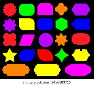 Sale, set of banners, discount labels. Advertising tags labels, price tags, vector illustration.