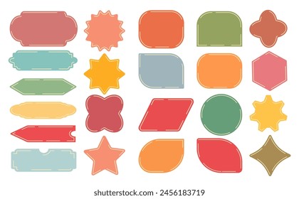 Sale, set of banners, discount labels. Advertising tags labels, price tags, vector illustration.