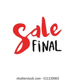 Sale set. Drawn lettering. Vector sale typography. Usable for cards and posters, sale billboards and signs. Sale banner design.