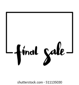Sale set. Drawn lettering. Vector sale typography. Usable for cards and posters, sale billboards and signs. Sale banner design.