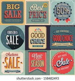 Sale Set. Vector Illustration