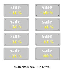 "Sale" Set of vector labels
