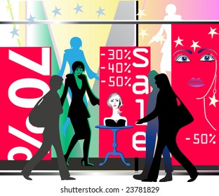 sale shop window