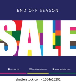 Sale shopping background and label for business promotion.