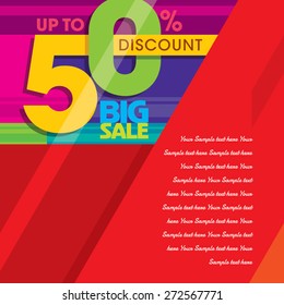 sale shopping background and label for business promotion 